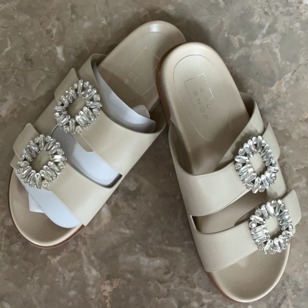 SHUSHOP BRIDGET SLIDE SANDALS